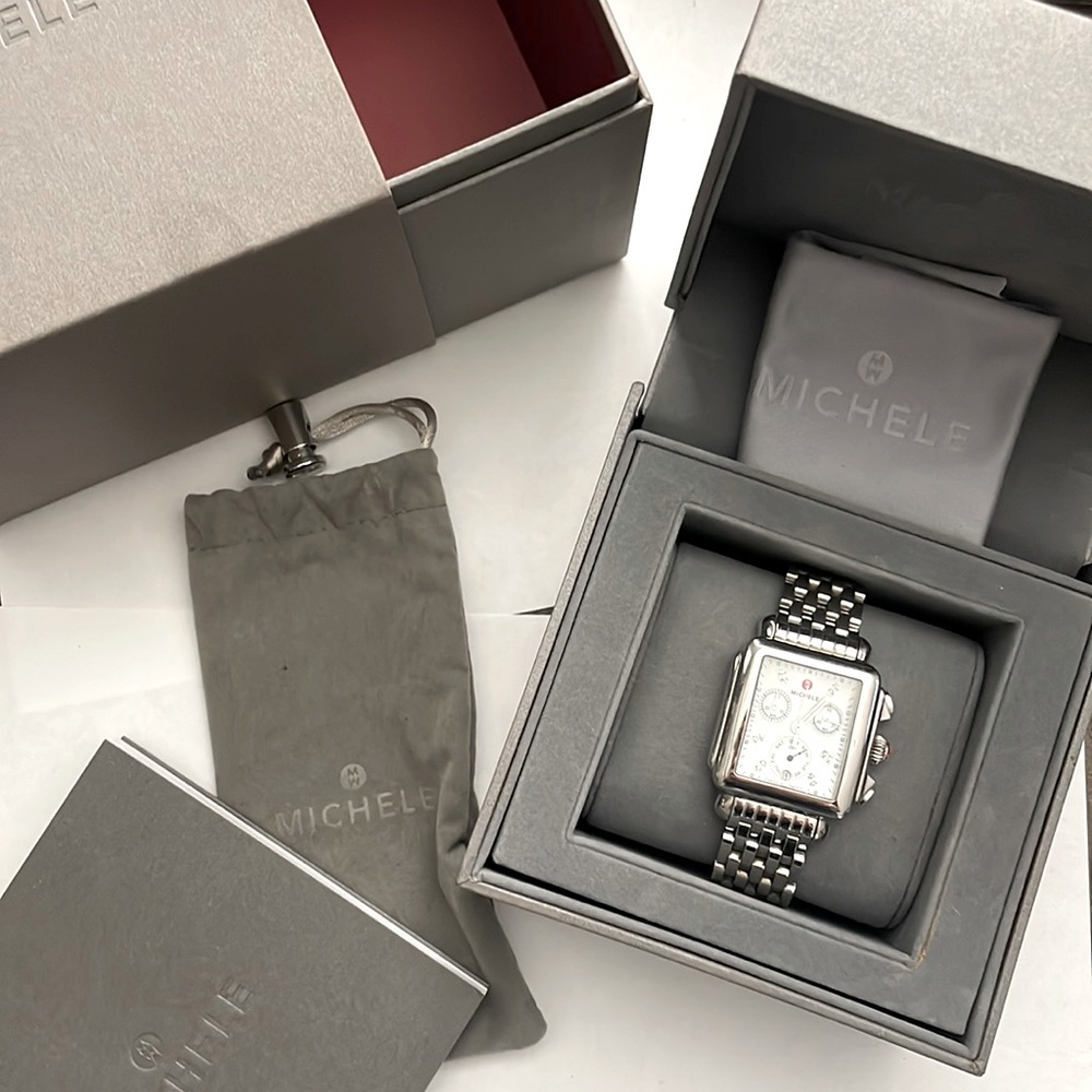 Michele stainless steel  watch.